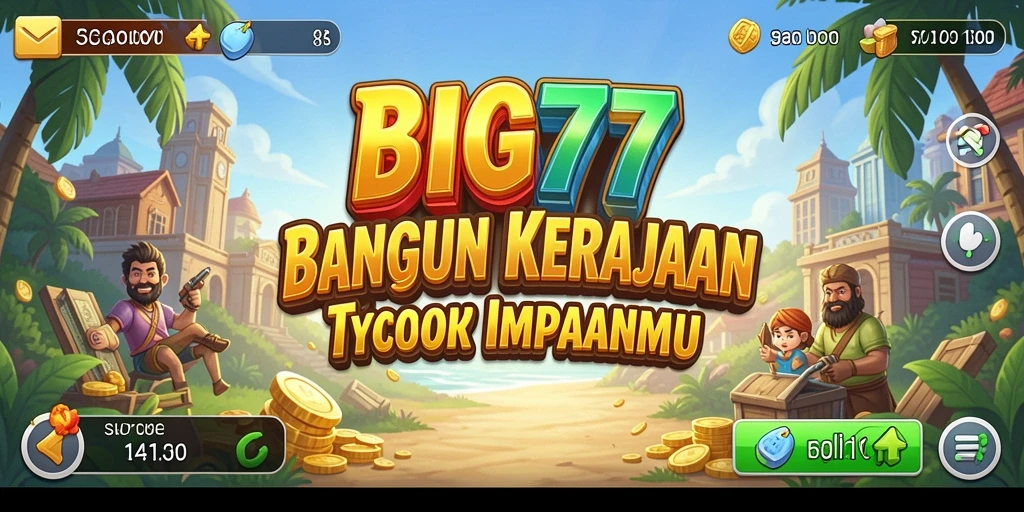 Cuplikan gameplay BIG77 yang menggambarkan pengalaman menjadi tycoon.