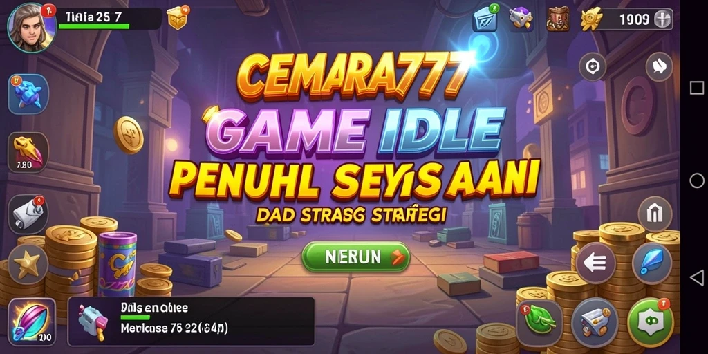 Tangkapan layar utama CEMARA777 yang menampilkan gameplay Idle yang menarik.