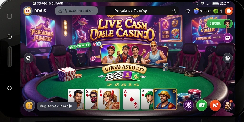 Gameplay langsung D06 dengan dealer profesional dan suasana kasino yang mendebarkan.