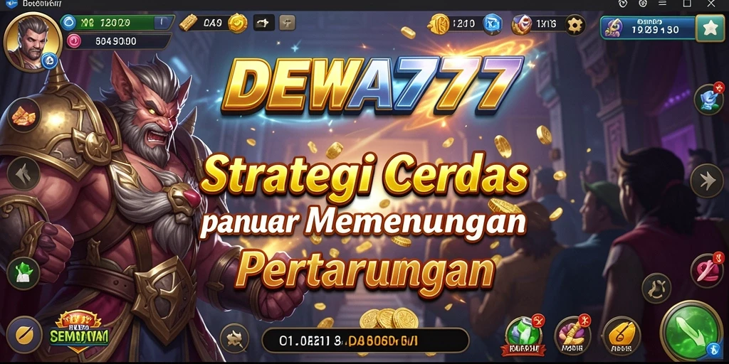 Screenshot gameplay DEWA777 menunjukkan strategi yang intens dan pertempuran seru.