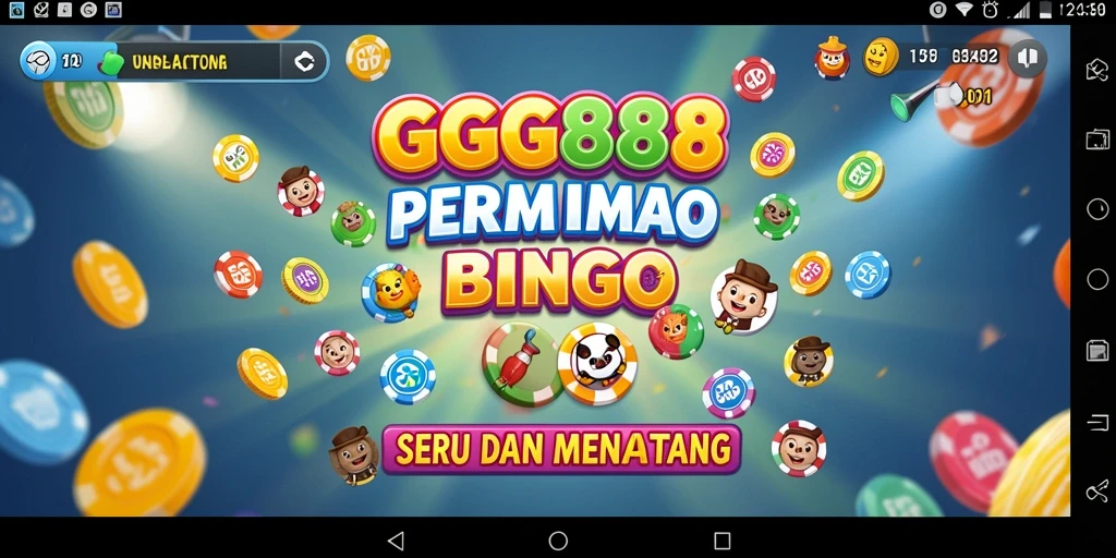 Tampilan gameplay menarik dari GGG888 dengan suasana Bingo yang seru.