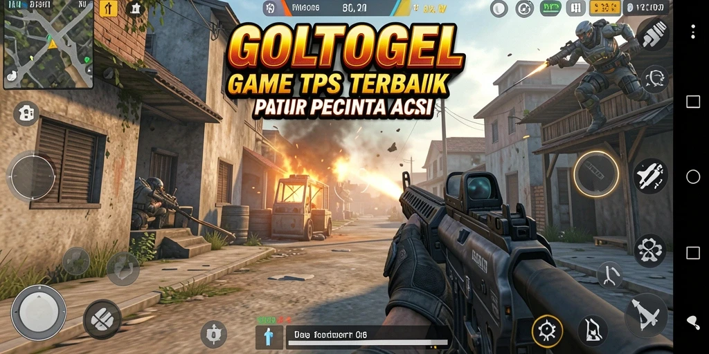 Gameplay GOLTOGEL yang intens di dalam sebuah layar penuh aksi.