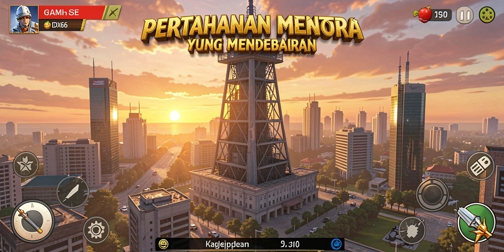 Tampilan gameplay menakjubkan dari IDX66 dengan aksi Tower Defense yang seru.