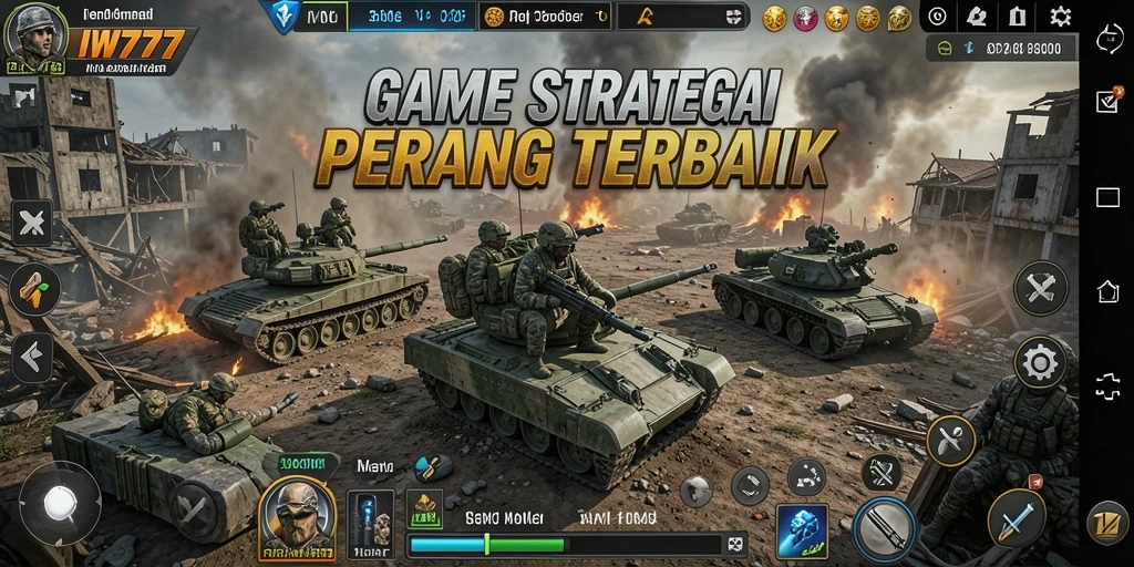 Tampilan gameplay IW777 yang penuh strategi dan pertempuran epik.