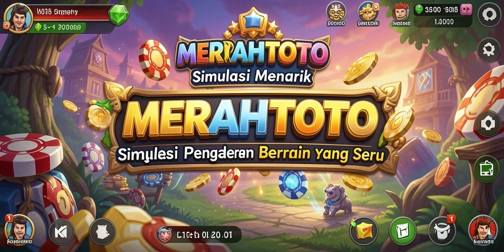 Tangkapan layar utama dari gameplay MERAHTOTO yang menunjukkan simulasi mendalam.