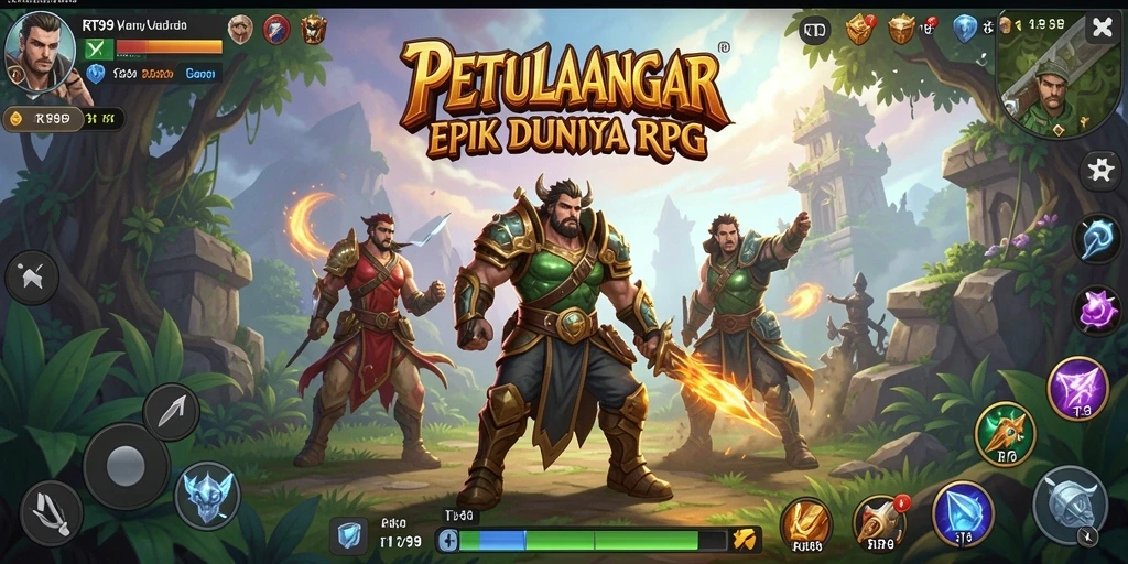 Tampilan gameplay RT99 yang seru dengan pertarungan epik.