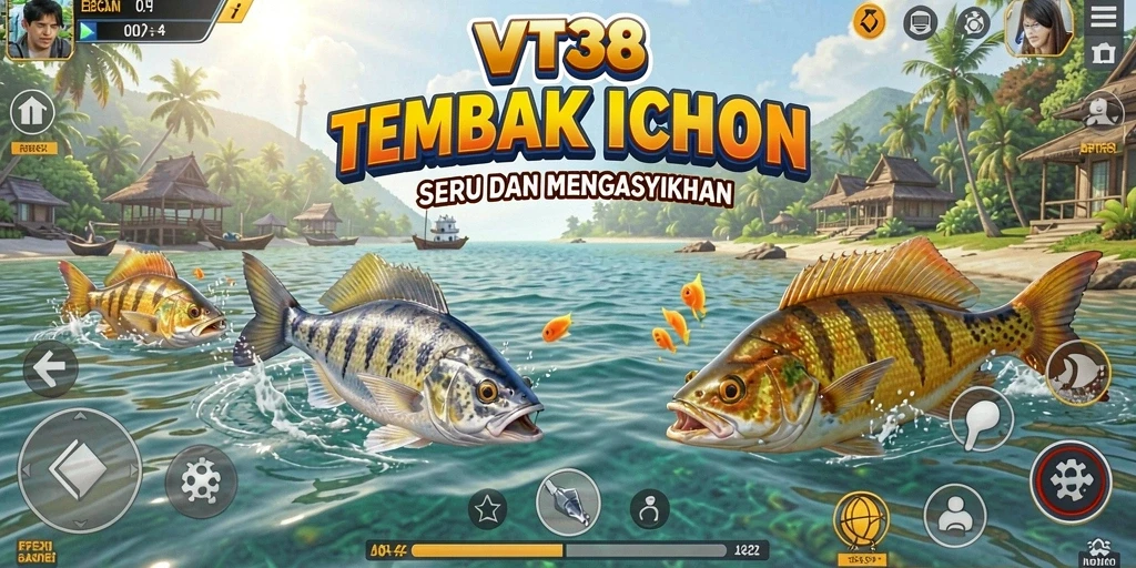 Tampilan gameplay seru dalam game Tembak Ikan VT38.
